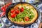 Savory vegan dutch baby baked pancake