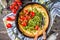 Savory vegan dutch baby baked pancake