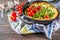 Savory vegan dutch baby baked pancake