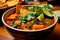 Savory Vegan Sweet Potato Mexican Tacos Soup A Vegetarian Delight. Generative AI