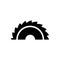 Saw blade icon flat vector template design trendy