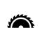 Saw blade icon flat vector template design trendy