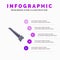 Saw, Hand, Bade, Construction, Tools Solid Icon Infographics 5 Steps Presentation Background
