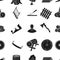 Sawmil and timber pattern icons in black style. Big collection of sawmill and timber vector symbol stock illustration