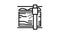 sawmill machine line icon animation