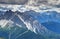 Sawtooth shaped Crode dei Longerin peak in Carnic Alps Italy