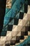 Sawtooth Squares  closeup  Amish Handmade Quilt