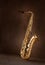 Sax golden tenor saxophone vintage retro