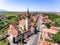 Saxon Fortified Church in Sanpetru village in Transylvania Roman