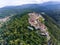 The Saxon fortress Rasnov near Brasov in Transylvania Romania. A