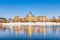 Saxon State Chancellery in Dresden in winter