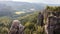 Saxonian Swiss Rock Formation near Dresden