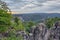 Saxonian Swiss Rock Formation near Dresden