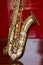 Saxophone brass music instrument