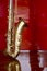 Saxophone brass music instrument