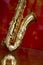 Saxophone brass music instrument