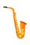 Saxophone flat vector illustration