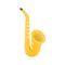 Saxophone icon, isometric 3d style