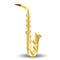 saxophone. Vector illustration decorative design