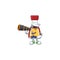 Say asian sauce cartoon happy Sailor style with binocular