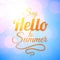 Say Hello to Summer vector sunshine background