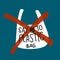 Say no to plastic bag illustration, environment concept