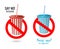 Say no to plastic. disposable red and blue Cup with plastic tube