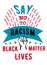 Say No to racism, hand in fist-a poster against racism calling for the fight against racial discrimination