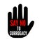 Say no to surrogacy symbol