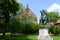 Sayles Hall and Gordian III Statue, Brown University