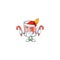 Sazerac santa bring candy character on the a cartoon