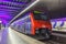 SBB locomotive Double Deck S-Bahn train at Zurich Airport railway station in Switzerland