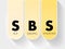 SBS - Sick Building Syndrome acronym, medical concept background