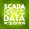 SCADA - Supervisory Control And Data Acquisition acronym, technology concept background