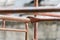 Scaffolding in construction. scaffold pipe clamp and parts
