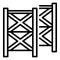 Scaffolding equipment icon, outline style