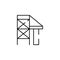 scaffolding icon. Element of construction for mobile concept and web apps illustration. Thin line icon for website design and