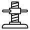 Scaffolding thread icon, outline style