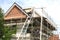 Scaffolding tower renovation modern family home