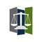 Scale of Justice Symbol Illustration Design Icons Vectors Illustrations Designs