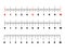 Scale for rulers. Ruler scale. Centimeters measuring scale. Vector illustratio.