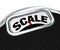 Scale Word on Measurement Tool Device Measuring Weight