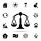 scales of communism and capitalism icon. Detailed set of communism and socialism icons. Premium graphic design. One of the