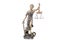 Scales of Justice, Justitia, Lady Justice on the white isolated background