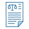 Scales Law And Judgement doodle icon hand drawn illustration