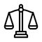 Scales Law And Judgement Icon Vector Illustration