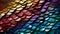 scales of a snake skin texture pattern, with a mesmerizing arrangement in vibrant rainbow colors by AI generated