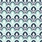 Scales wavy seamless pattern. Symbol crypto coine Ethereum on easter eggs. Japanese traditional backdrop. Vector