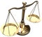 Scales weigh justice choice balance
