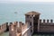 Scaliger Castle fortification walls, Sirmione, Lombardy, Italy